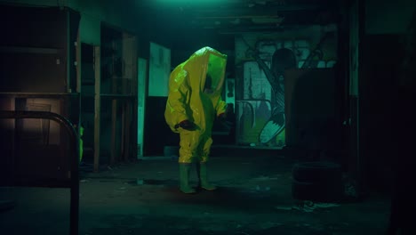 Hazmat-Suit-in-an-abandoned-building