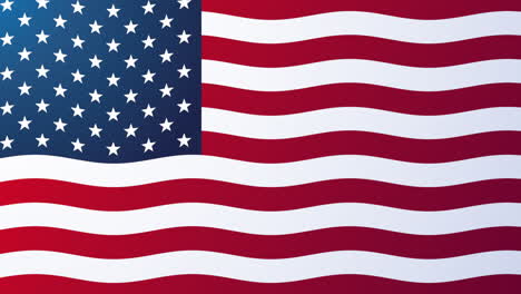 usa celebration day animation with flag background