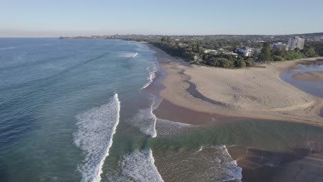 currimundi creek in coastal suburb of wurtulla in queensland, australia