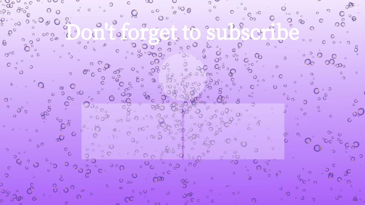 버블 시 엔드 카드 엔딩 스크린 모션 그래픽