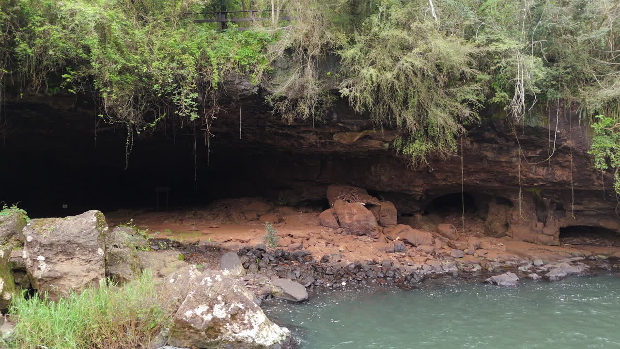 Natural beauty of Gruta India cave, tourist destinations in Argentina, aerial view