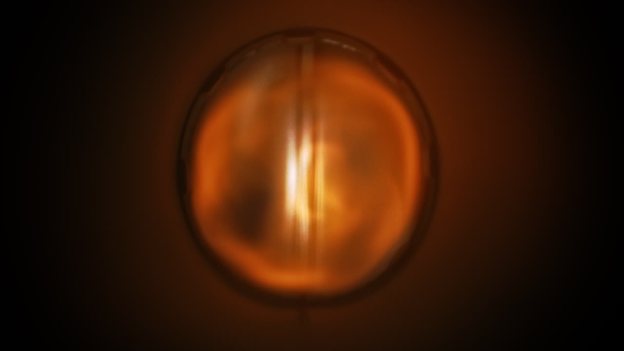 vórtice de fuego que se forma dentro de los tubos de la máquina