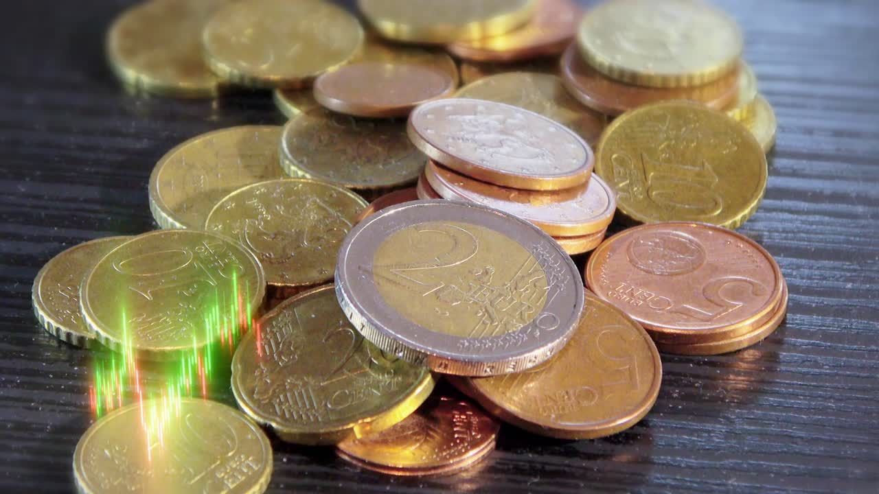 animación del concepto de ahorro de dinero