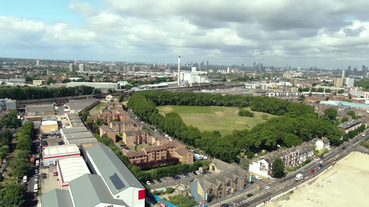 런던의 놀라운 도시의  뷰