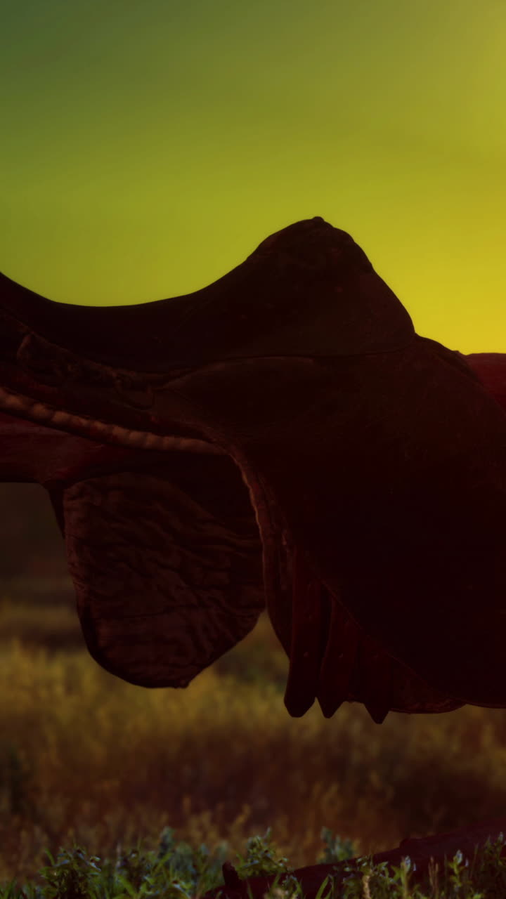 silueta de una figura oscura contra un cielo vibrante al atardecer