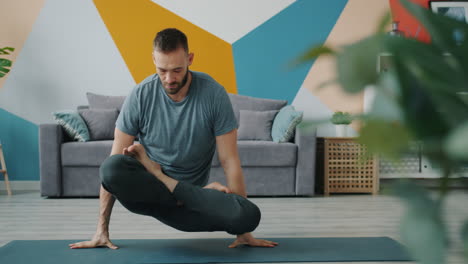 yoga and meditation practice at home
