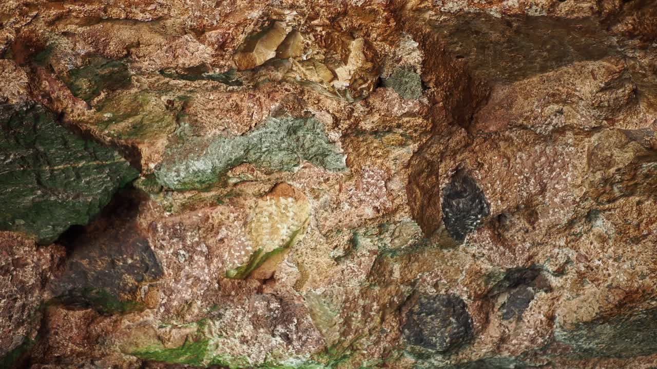 돌 벽 질감의 클로즈업