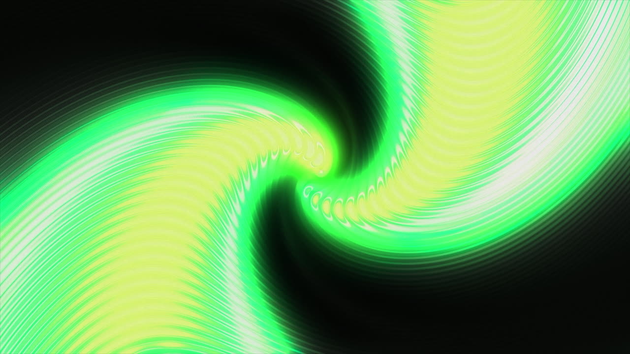 Abstract Green and Yellow Swirls
