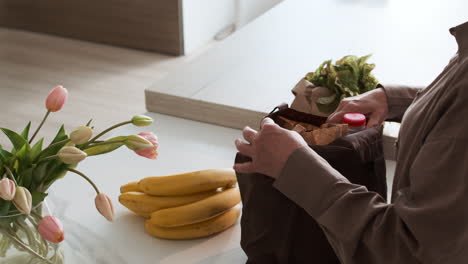 senior woman in the kitchen