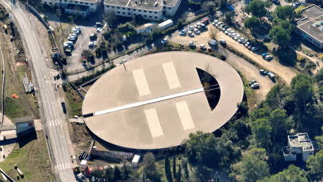 from above modern research area montpellier agriparc