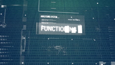 screen with running program codes and graphs