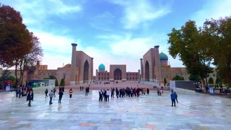 registan square in samarkand, uzbekistan
