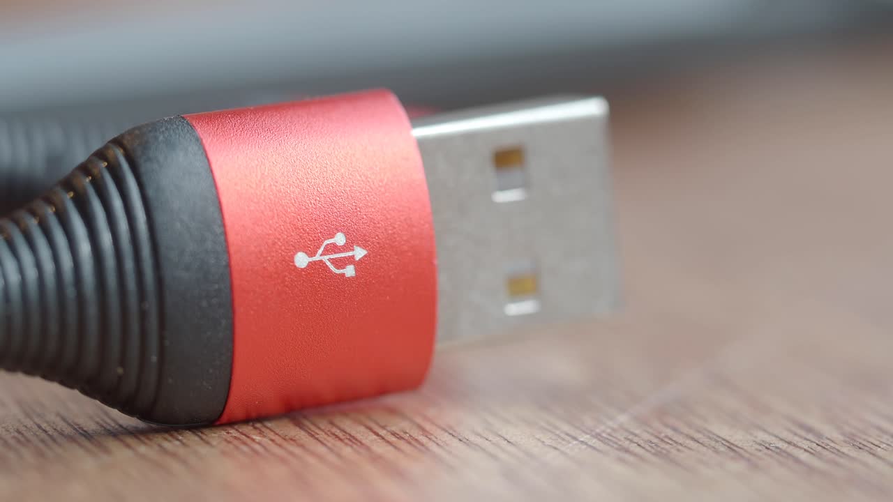 Close-up of a USB Cable Connector