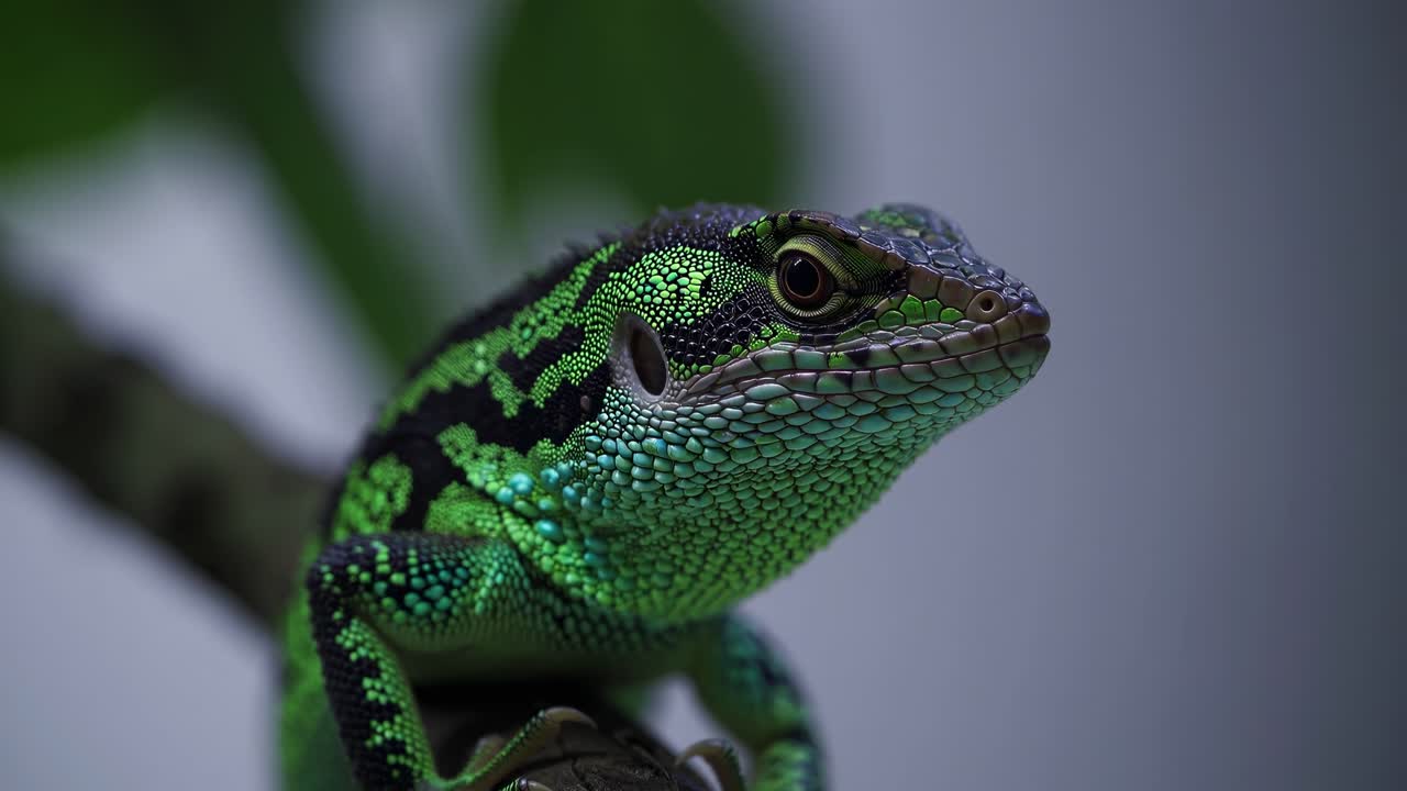 Close-up of a Green Lizard