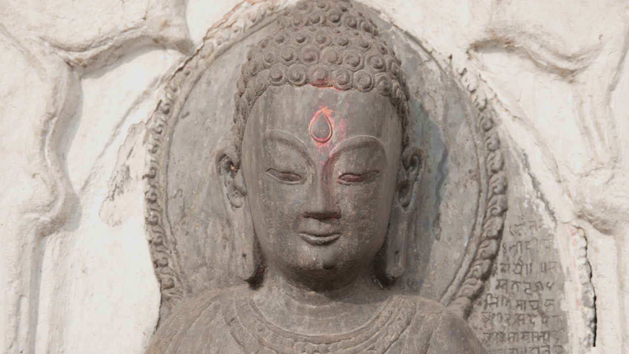 A serene Buddha statue in Kathmandu, Nepal, radiates peace and mindfulness capturing the calm spirit and spiritual essence of Nepalese culture and faith