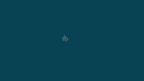 red de iconos de conexiones y hexágonos que se forman contra un fondo azul
