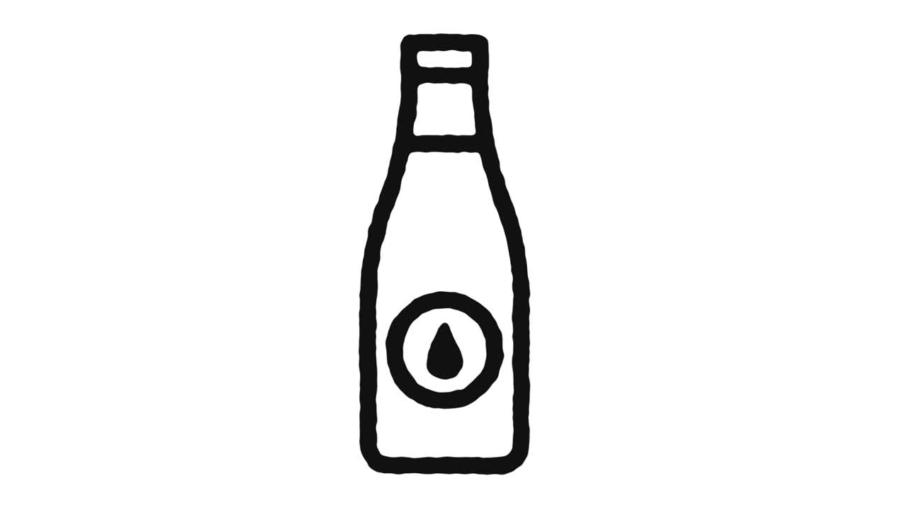 imágenes de animación de íconos de leche diarios y canal alfa