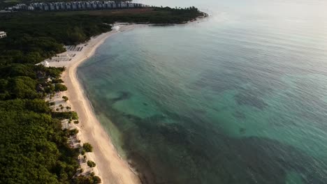 Drone-Descending-Over-Turquoise--Clearwater