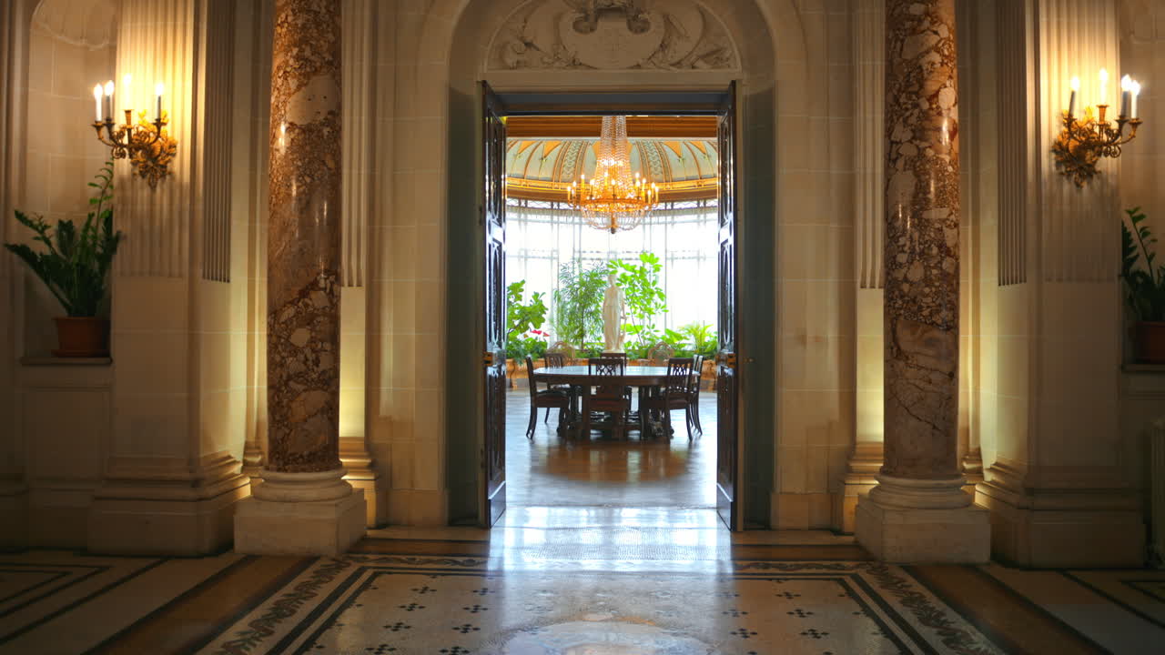 The interior of the Villa Massena Museum in Nice, France