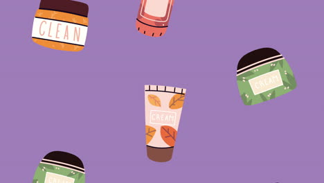 patrón de productos cosméticos