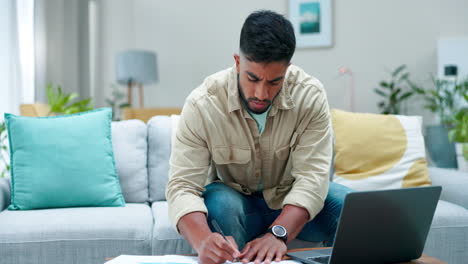 Debt,-stress-and-man-with-documents