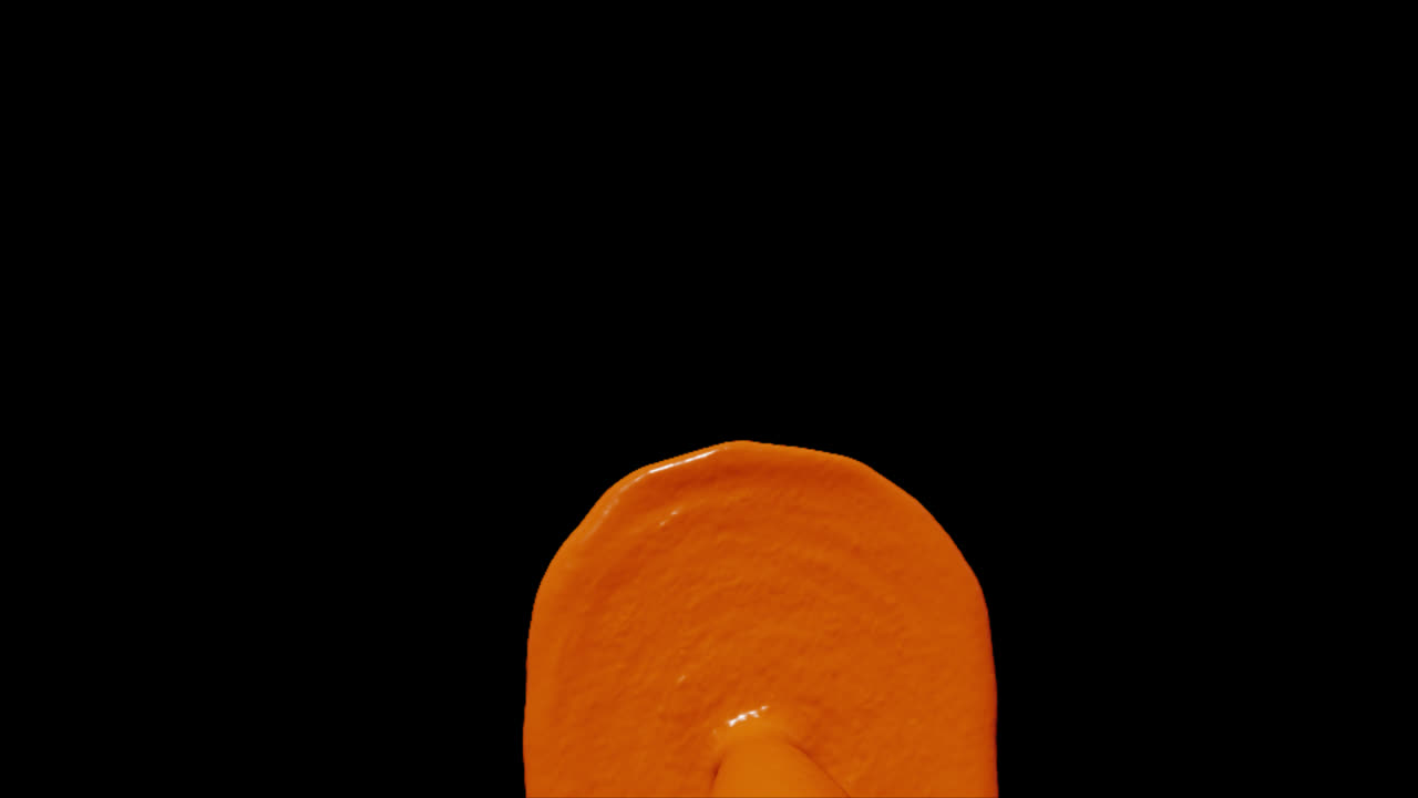 오렌지색 페인트 방울