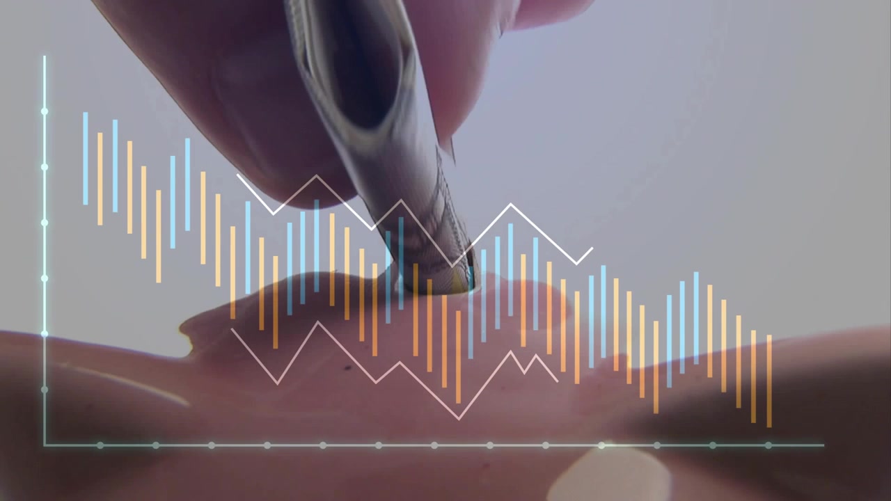 operator handling metal pen dropping then using tweezers removing module to monitor graph updating