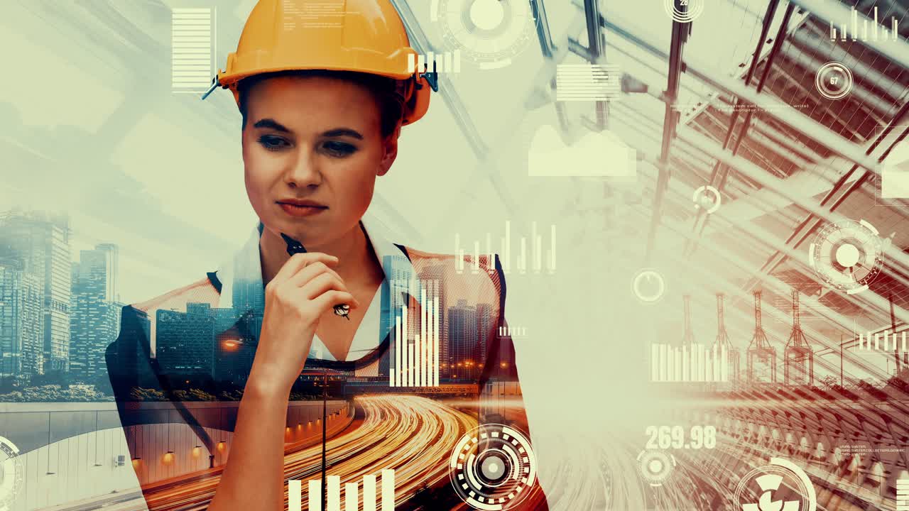 futura construcción de edificios y proyecto de ingeniería inventiva