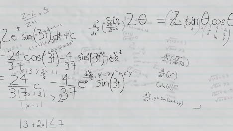 Animation-Mathematischer-Gleichungen-Auf-Weißem-Hintergrund