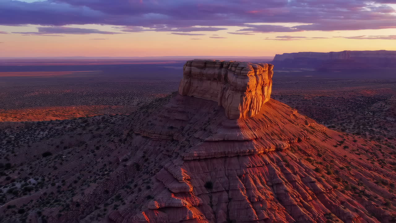Majestic Desert Mesa at Sunset