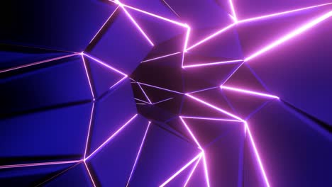fondo de neón púrpura geométrico abstracto