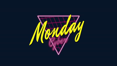 Cyber-Monday-with-retro-triangle-in-dark-galaxy