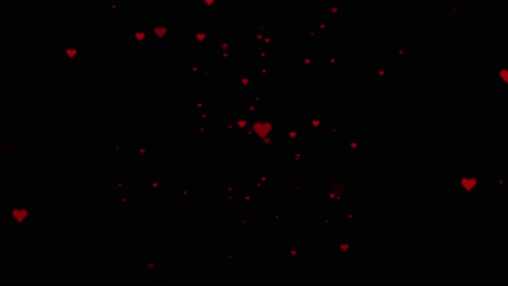 día lluvioso animado cayendo sobre fondo negro