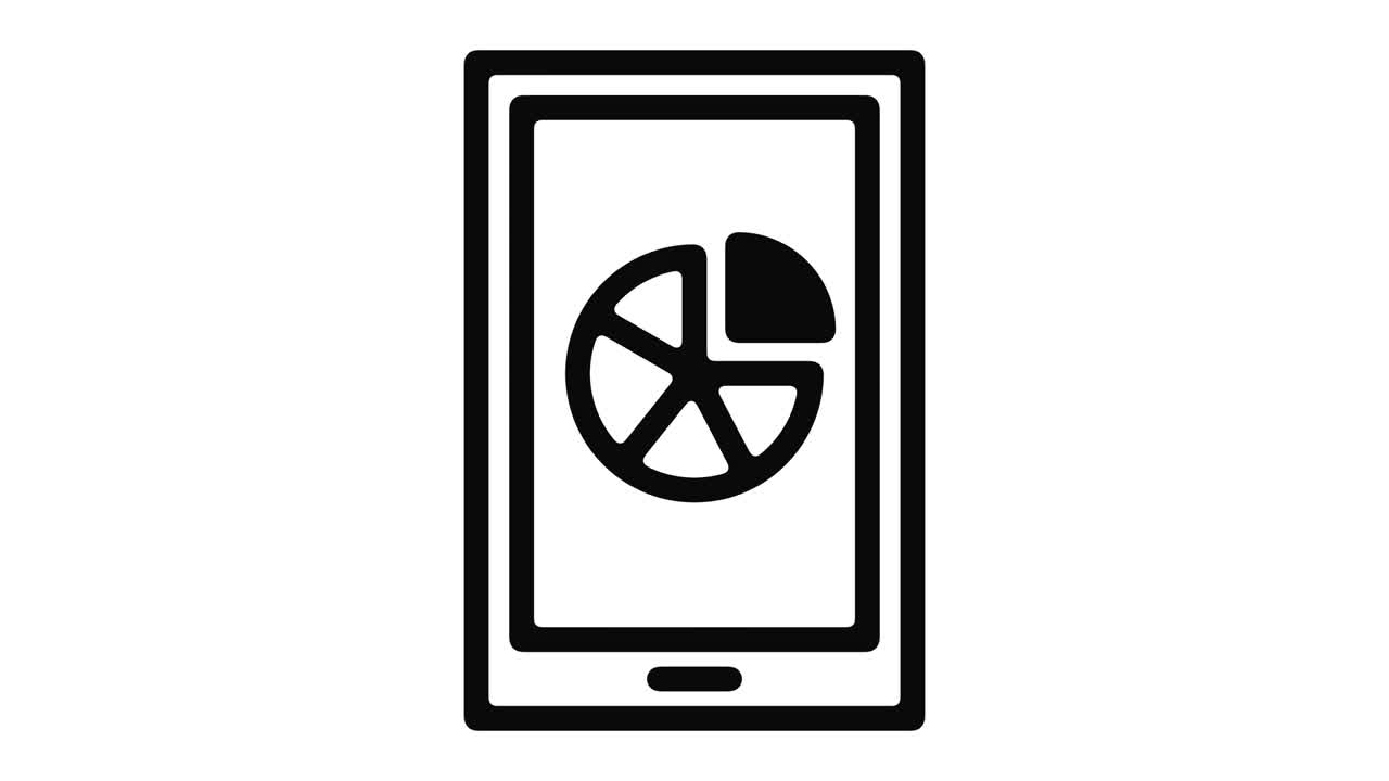 모바일 데이터 라인 모션 그래픽