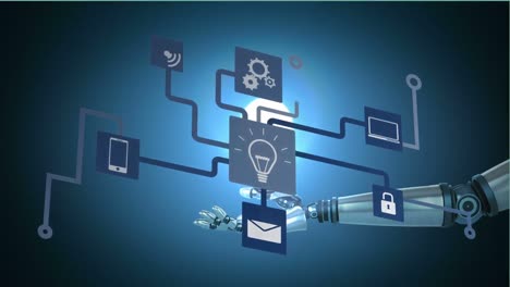 Animation-of-network-connections-with-robot