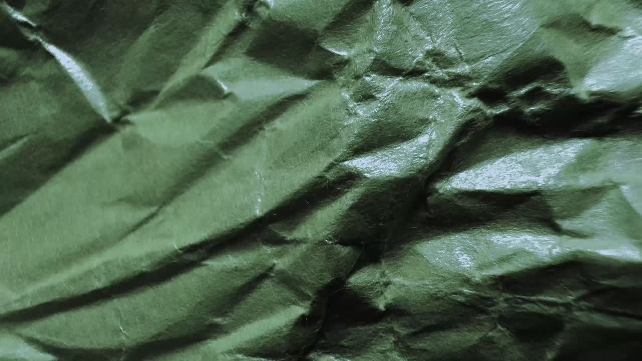 Crumpled Dark Green Texture Background