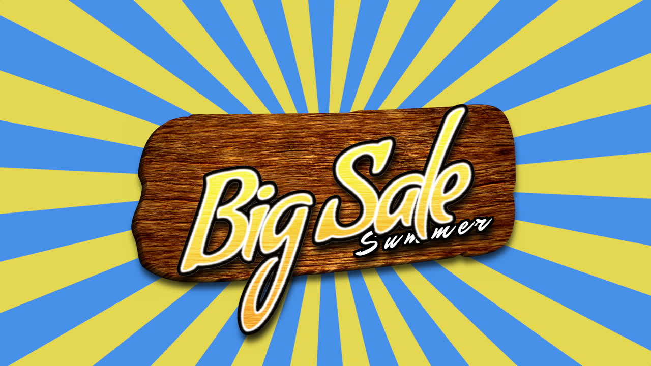 태양 광선으로 나무에 큰 판매 여름