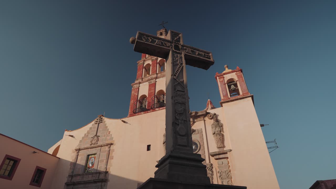 Architectural View of Church and Cross