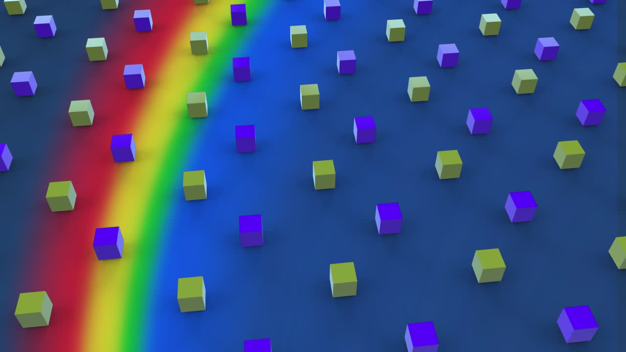 formas abstractas 3d en formación en movimiento