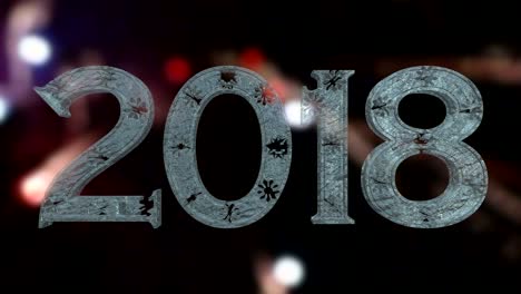 nieuw jaar 2018 ijs tekst