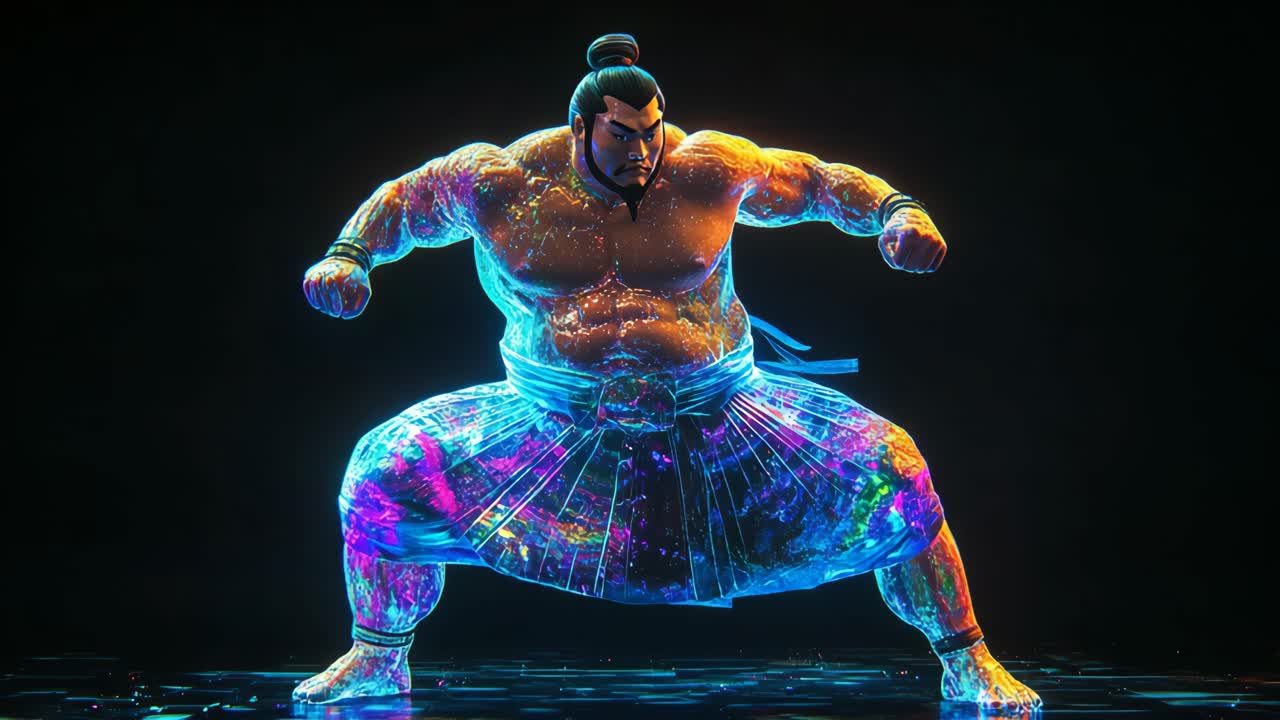 Sumo Wrestler Digital Art
