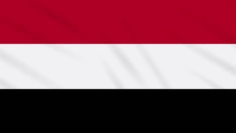 yemen flag waving cloth, background loop