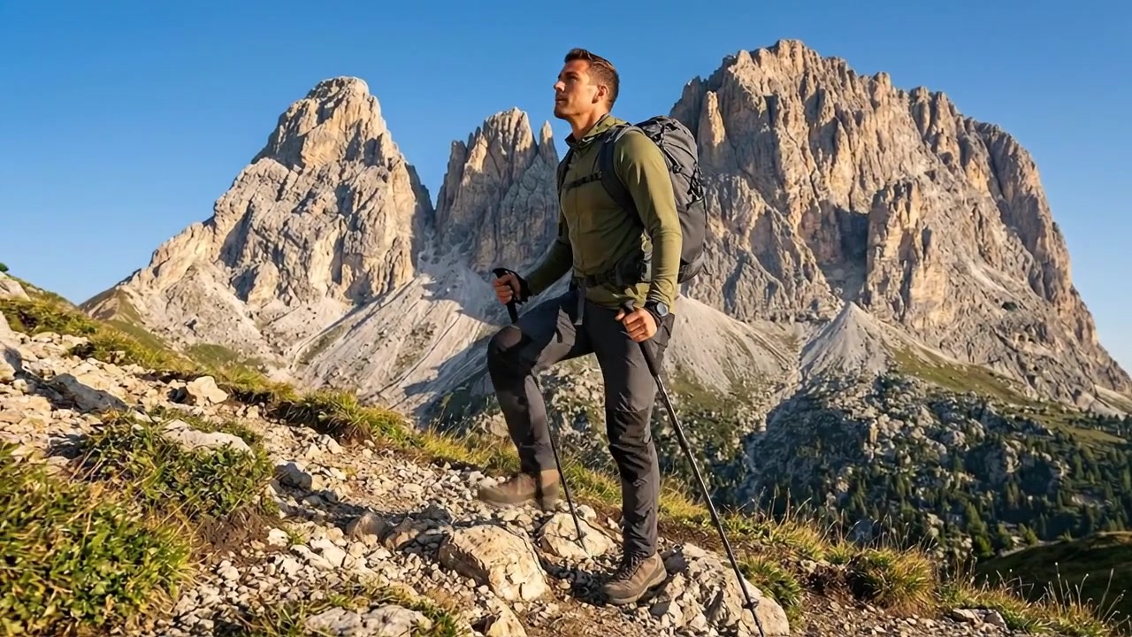 Escursione attraverso un paesaggio montano spettacolare
