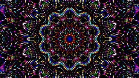 hermoso caleidoscopio abstracto que brilla, una luz radiante que regula los movimientos sutiles