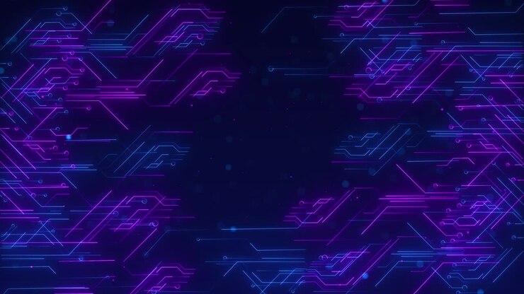 Paesaggio digitale, innovazione, geometrico, rete virtuale, scheda madre, linee, nodi, dati, cybersecurity