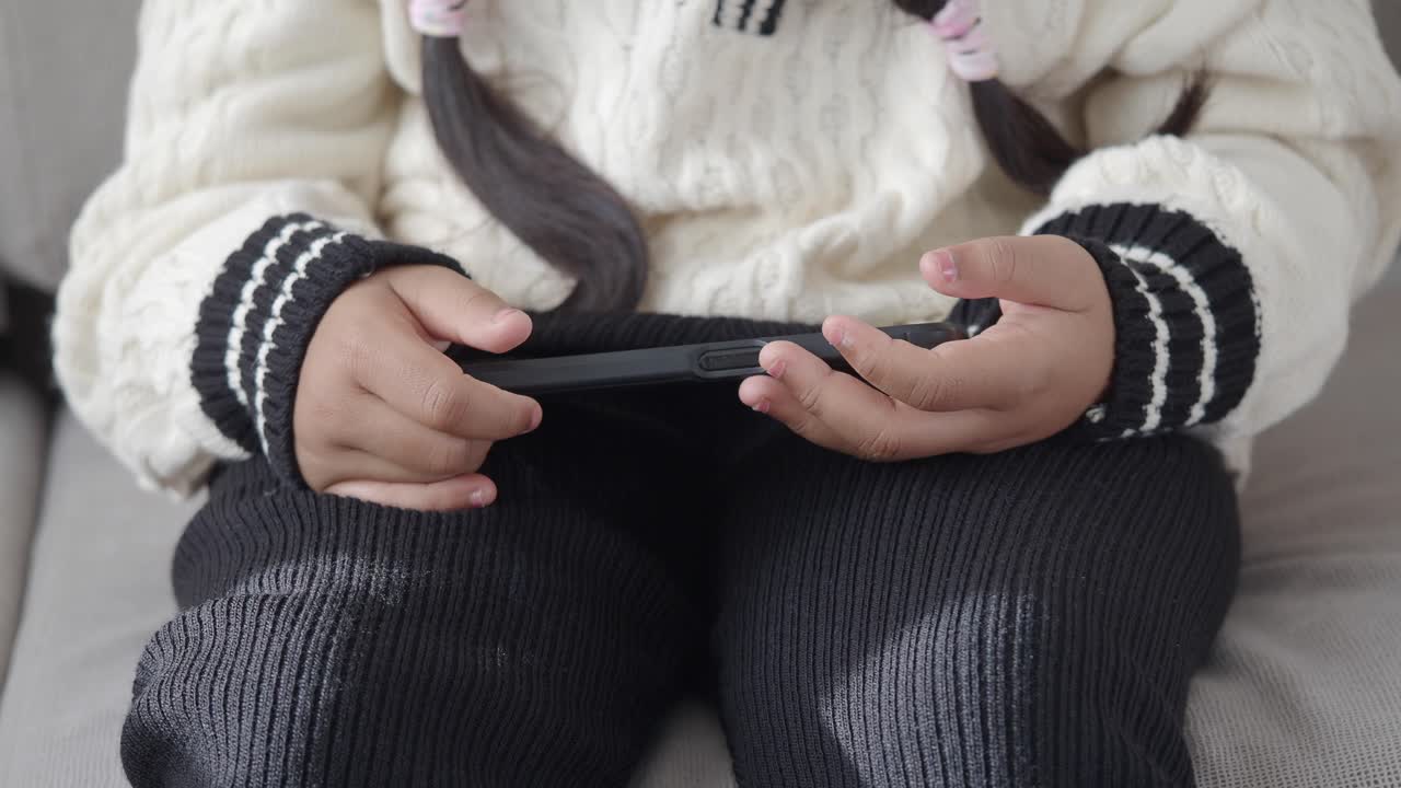 A child using a phone