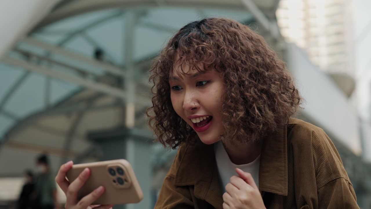 Happy Woman on Video Call