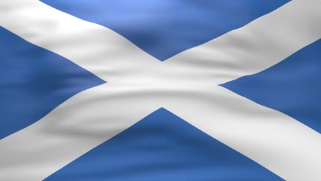 waving scotland flag - loop