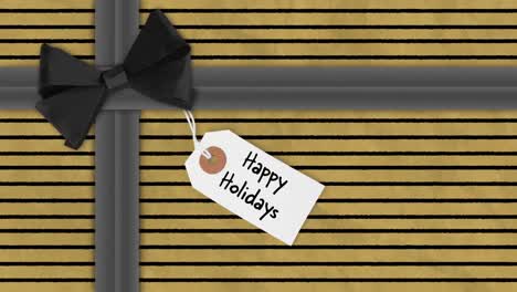 christmas gift in festive wrapping