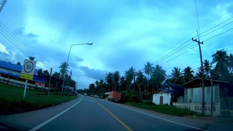 riding on the road in bang kok. (time lapse - angle 003)